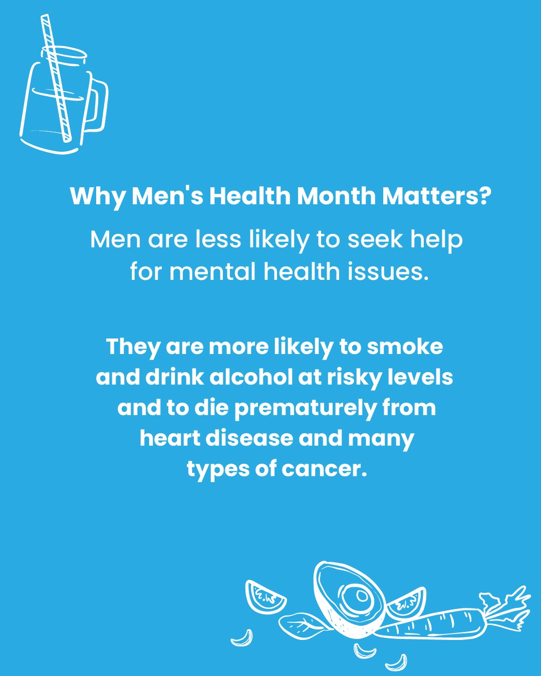 llustration representing Men's Health Month, emphasizing the importance of men's well-being and encouraging proactive health choices
